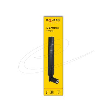 Delock Antenna LTE SMA Plug 1 - 4 dBi omnidirectional with tilt joint black (88451)