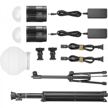 Godox LC30D-K2 Litemons Tabletop LED 2-Light Kit