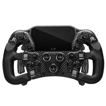Asetek SimSports Invicta Formula Steering Wheel, 4.3-inch LCD, USB-C - Black on Black Edition (40-032-11112321)