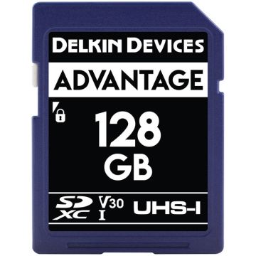 Delkin Advantage SDXC 128GB Class 10 U3 V30 90/90 MB/s (DDSD633128GB-A)