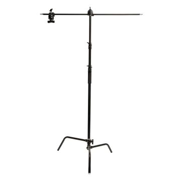 Caruba C-Stand with Boom Arm Black