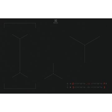 Electrolux EIV83443CT Black Built-in 78cm Zone Induction Hob 4 zone(s)