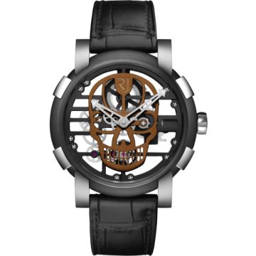 Romain Jerome Skylab 48 Speed Metal Brown Skull Men's Watch RJ.M.AU.030.18