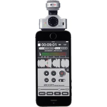 Zoom iQ7 Professional Stereo Microphone iPhone, iPad, and iPod Touch