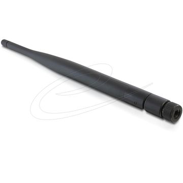 Delock WLAN 802.11 ac/a/b/g/n Antenna RP-SMA Plug 5 dBi omnidirectional with tilt black (88393)