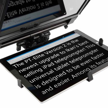 Ikan Elite Universal Tablet & iPad Teleprompter Travel Kit (PT-ELITE-V2-TK)