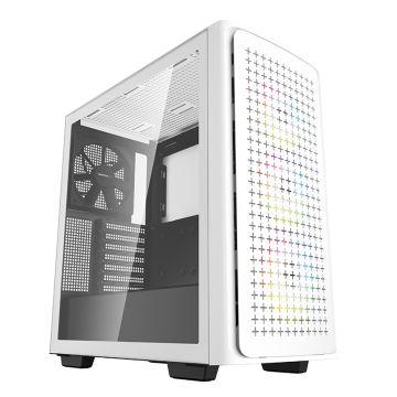 DeepCool MID TOWER CASE CK560 Side window, White, Mid-Tower (R-CK560-WHAAE4-G-1)
