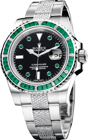 emerald rolex watch