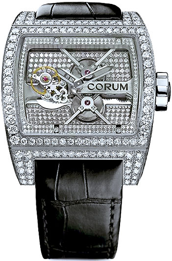 corum watch with diamonds