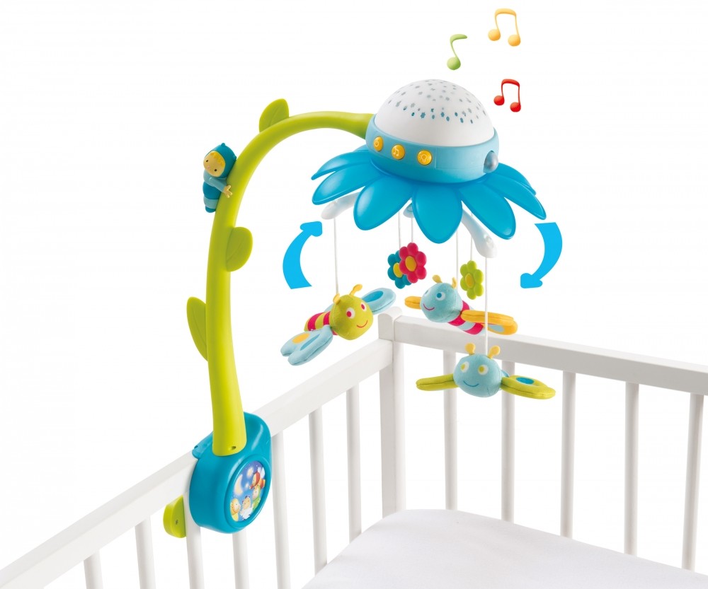 Smoby Cotoons Flower Mobile ASST (110110) Blue Muzikālais karuselis bērnu  gultiņai, Toys, Children and babies