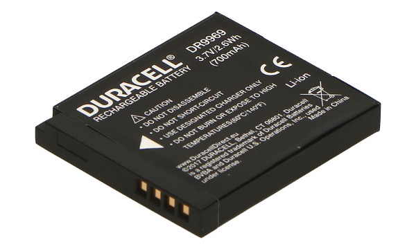 Batteria Duracell DR9969 Compatibile Con Panasonic DMW-BCK7 - 3.6V 630 MAh - Garanzia 3 Anni - Nero