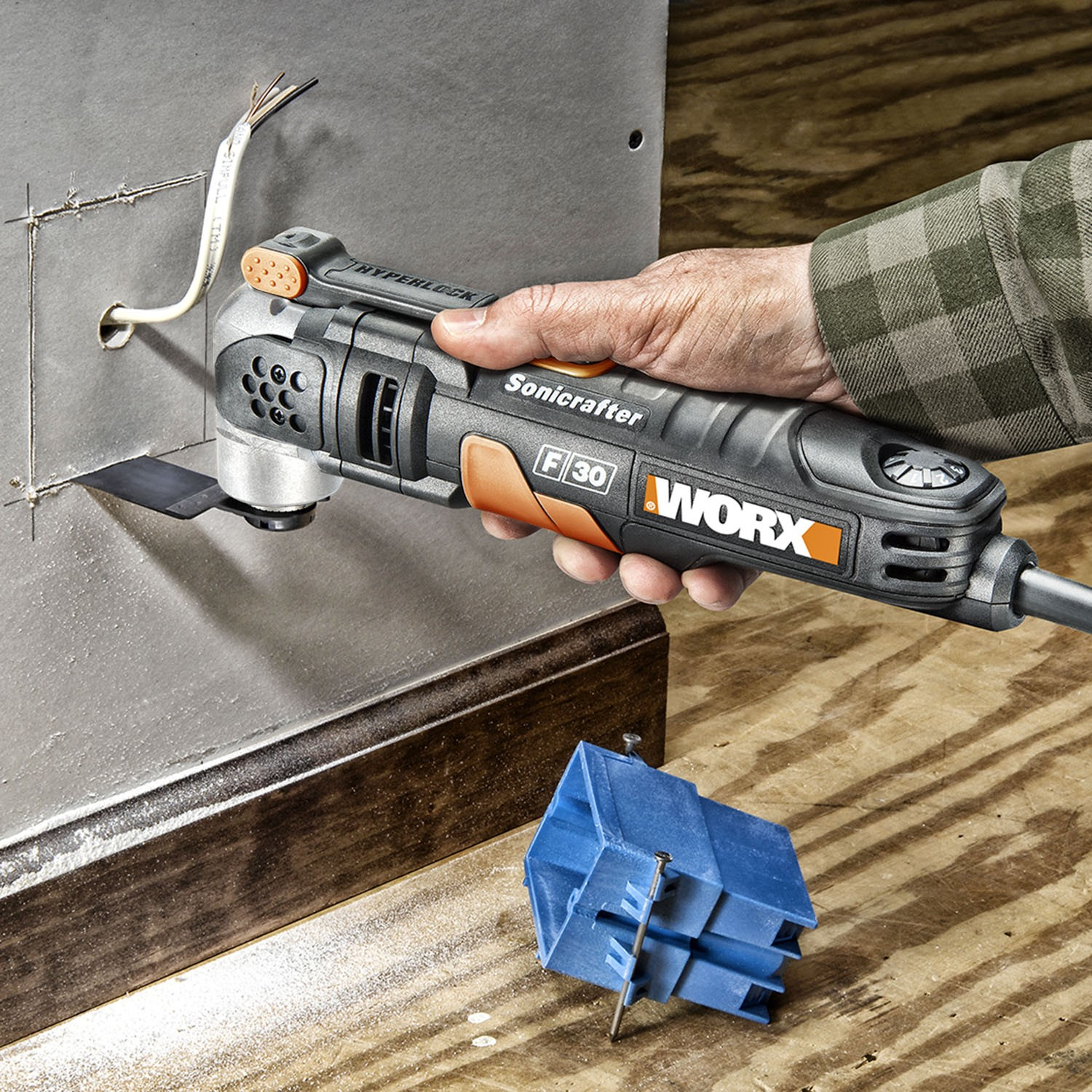 Worx WX680 power multi tool 350 W 20000 RPM Black Grey Orange