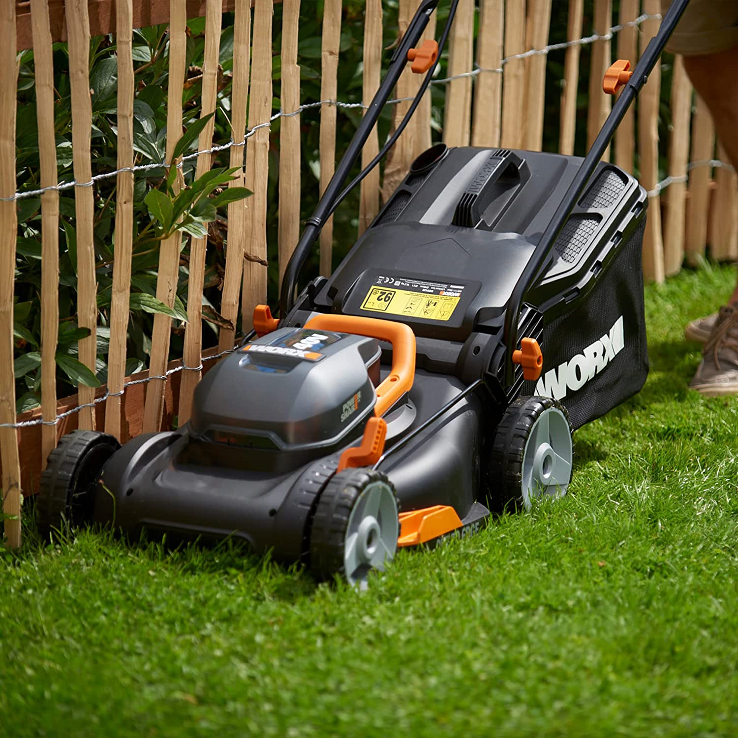 Worx WG927E Dual 20V Battery 34cm Cordless Lawn Mower 18V 20V MAX Cordless Grass Trimmer Online shop BM.lv