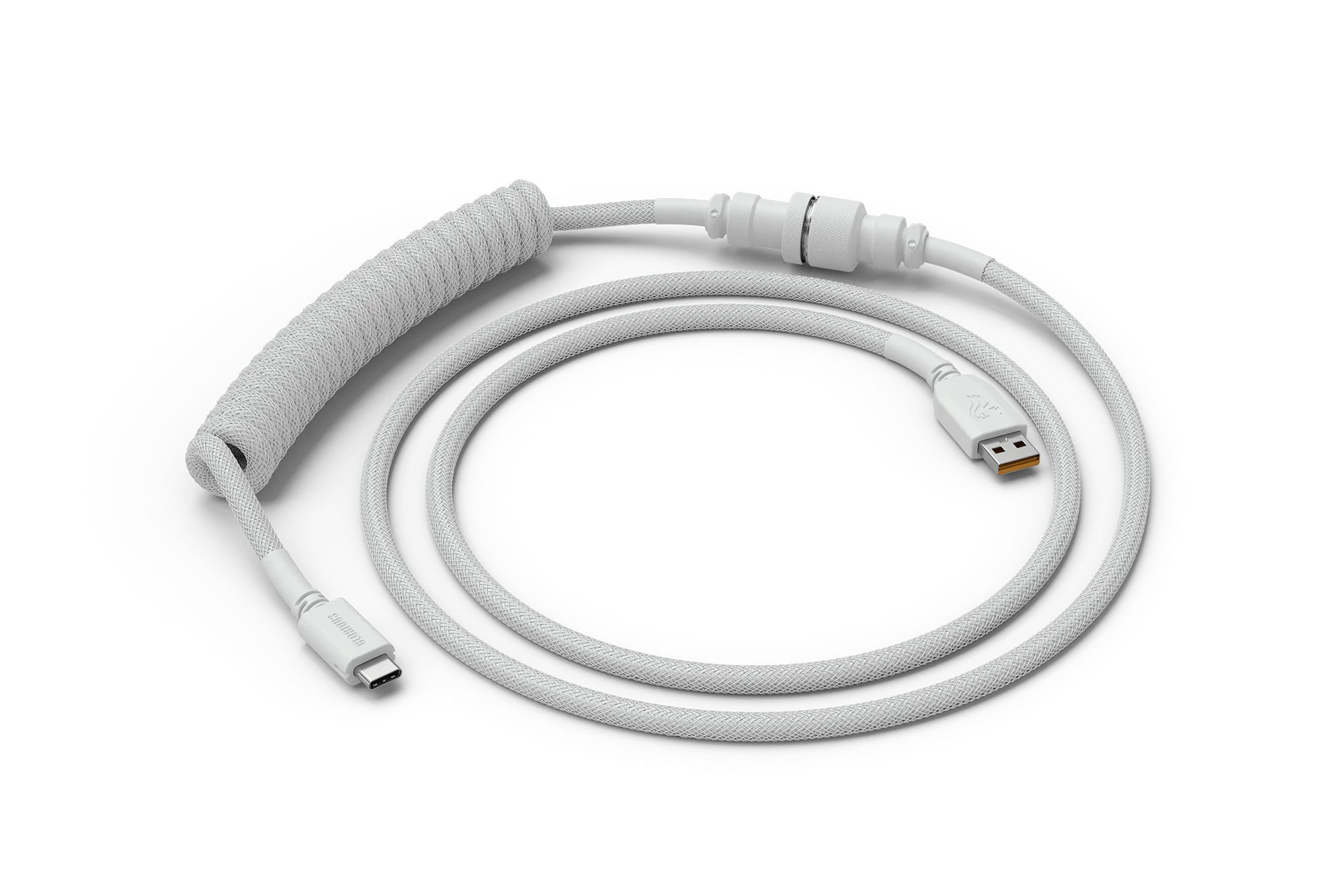 Glorious PC Gaming Race Coiled Cable USB-C to USB-A White (GLO-CBL-COIL ...
