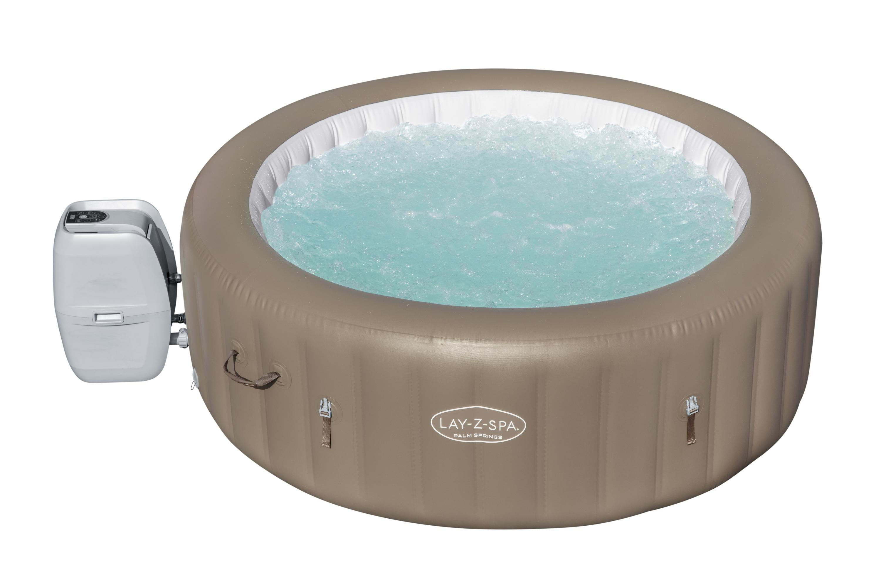 Bestway Lay-Z-Spa Palm Springs AirJet Inflatable Hot Tub Spa 4-6 person ...