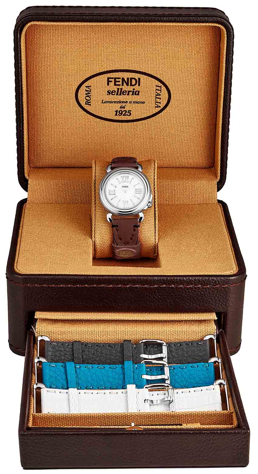 Fendi Selleria 3 Additional Straps Set With Ladies Watch F8010345H0SET12 Watches Watches Online shop BM.lv